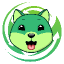 Green Shiba Inu (new) Cryptocurrency Logo
