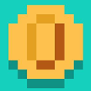 8-Bit Coin Cryptocurrency Logo