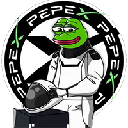 pepeX Cryptocurrency Logo