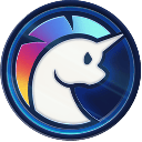 Rainbow Token Cryptocurrency Logo