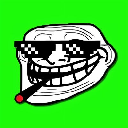Troll Face Cryptocurrency Logo