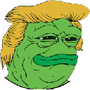 Trump Pepe Cryptocurrency Logo